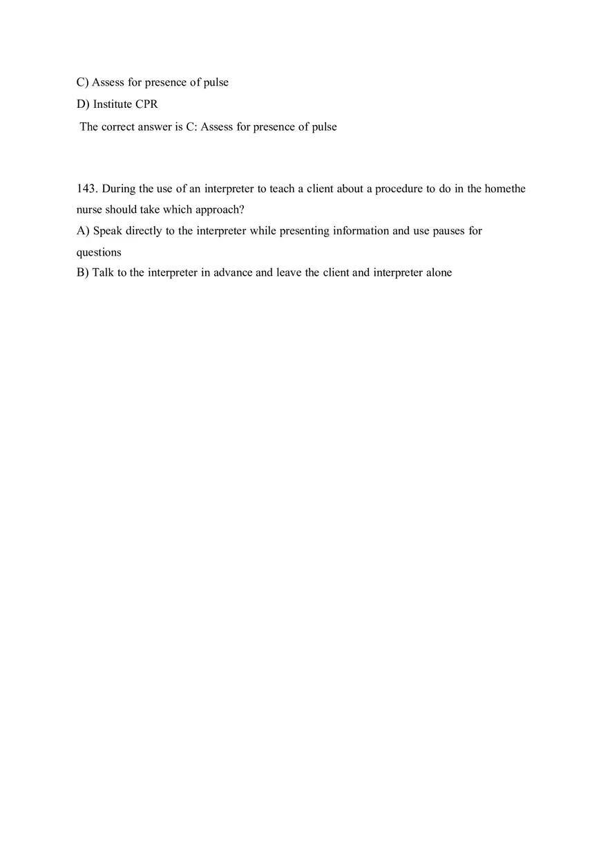HESI EXIT V4 160 Questions and Answers Part 7 - Page 10
