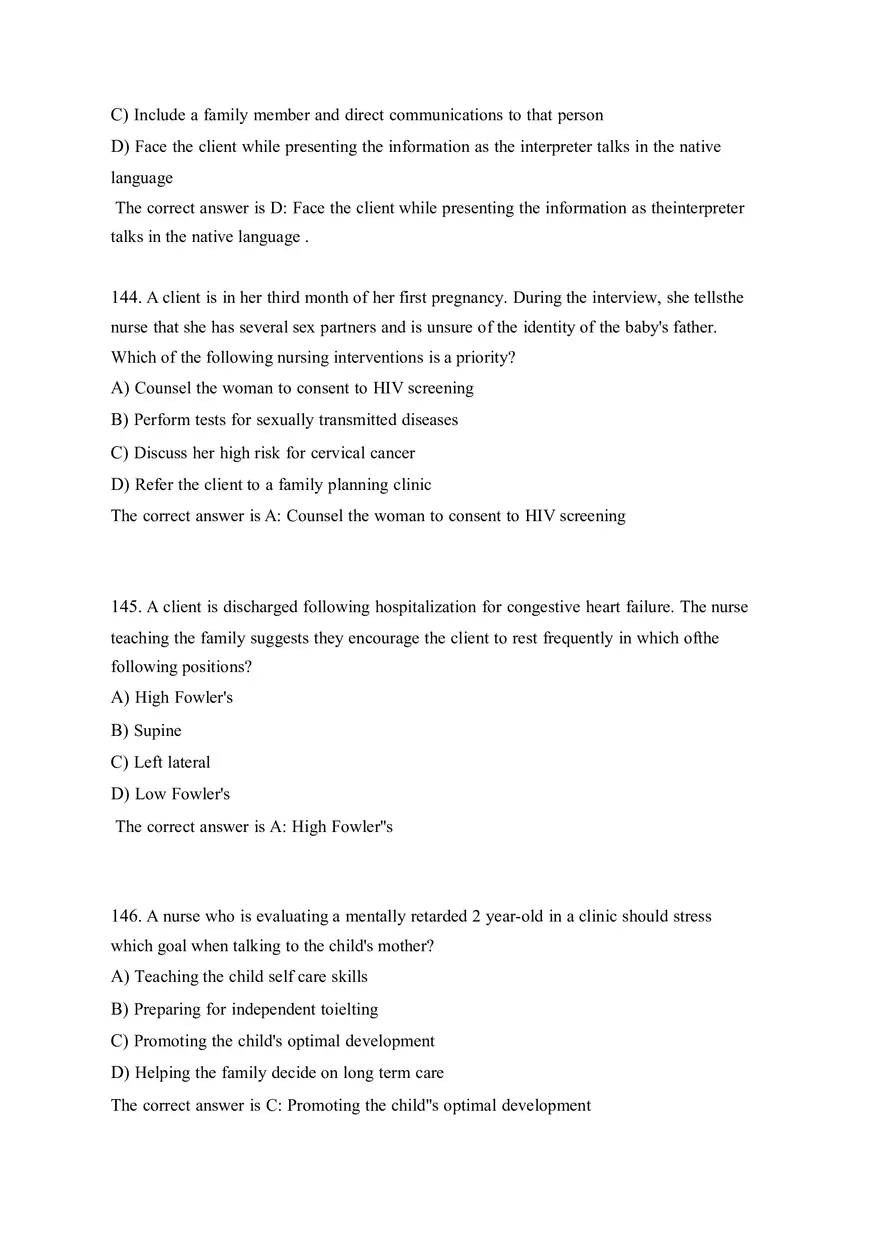 HESI EXIT V4 160 Questions and Answers Part 7 - Page 11