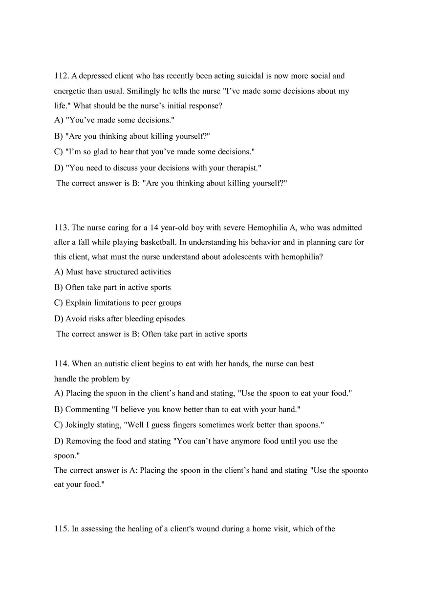 HESI EXIT V4 160 Questions and Answers Part 6 - Page 3