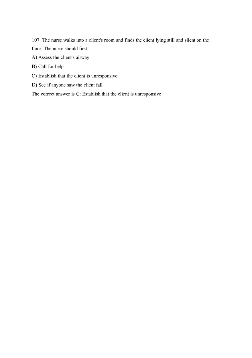 HESI EXIT V4 160 Questions and Answers Part 5 - Page 10