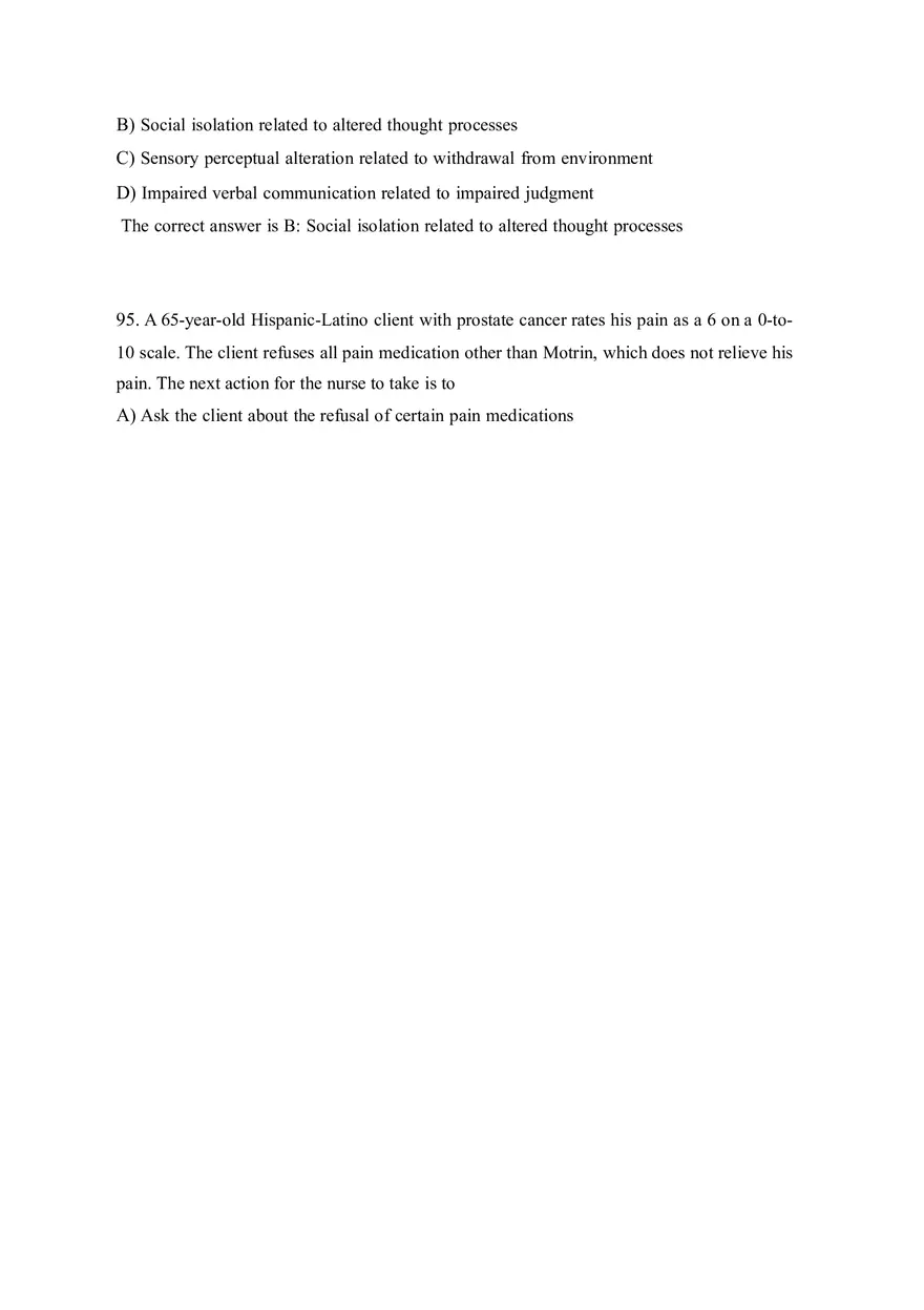 HESI EXIT V4 160 Questions and Answers Part 5 - Page 4