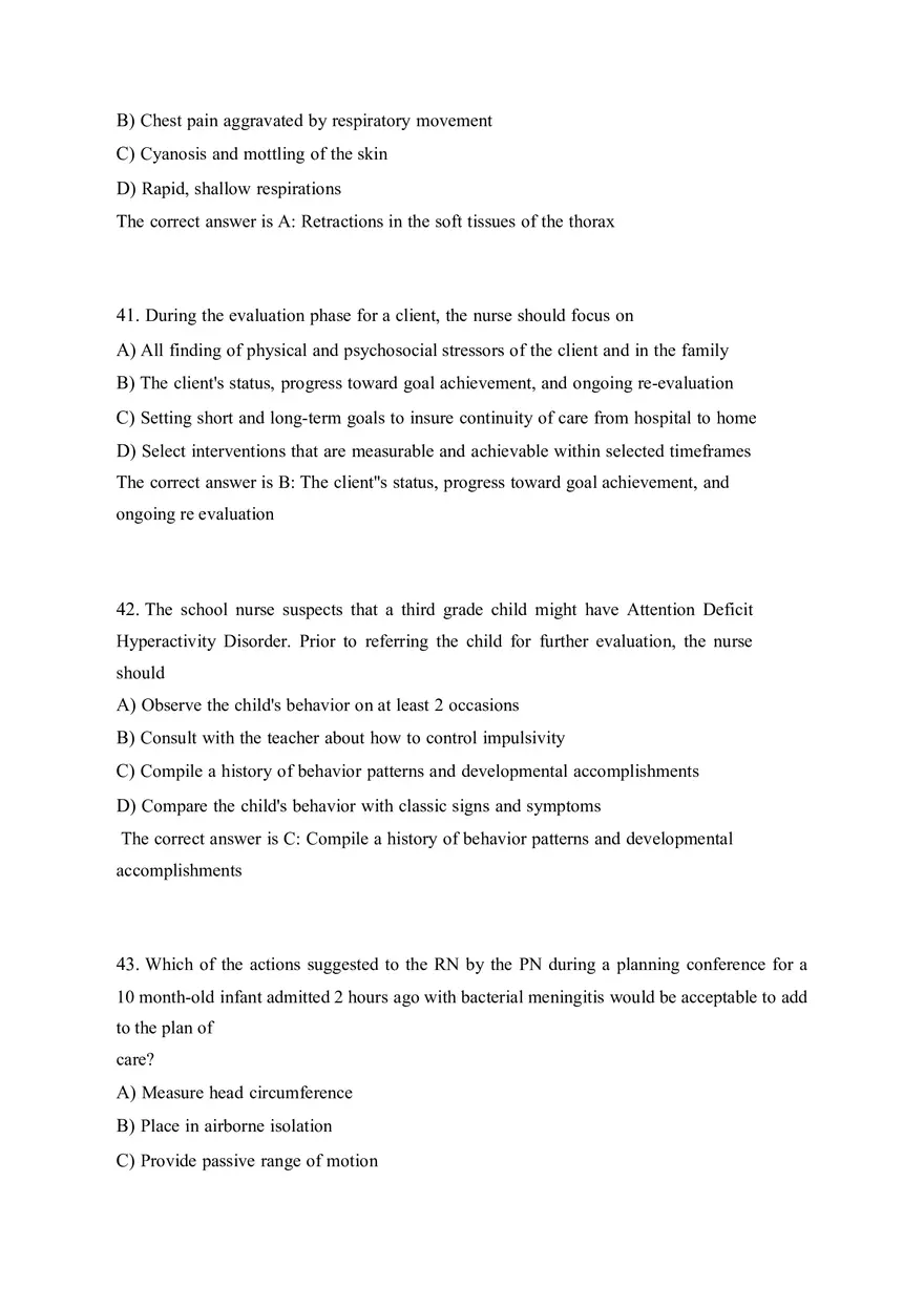 HESI EXIT V4 160 Questions and Answers Part 2 - Page 9