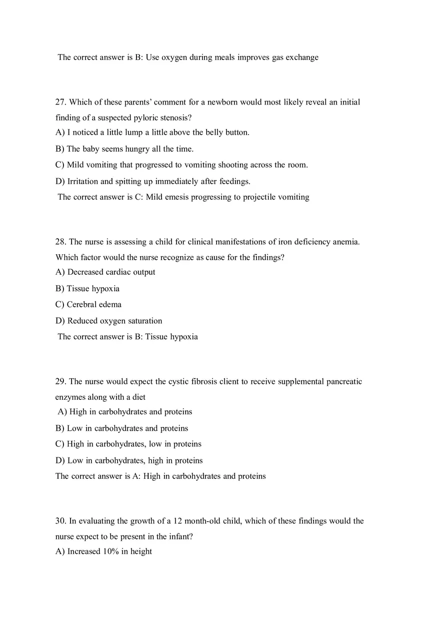 HESI EXIT V4 160 Questions and Answers Part 2 - Page 3