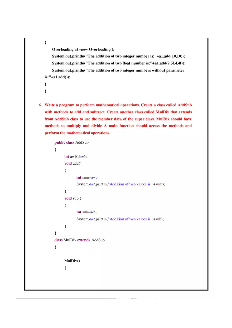 Java manual - Java Practicals Part 1 - Page 9