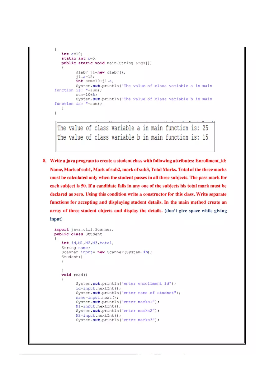 Java manual - Java Practicals Part 1 - Page 11