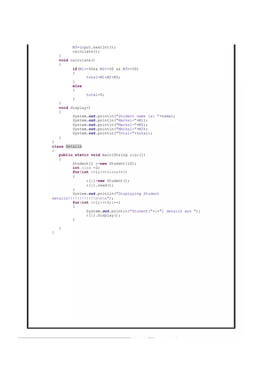Java manual - Java Practicals Part 1 - Page 12