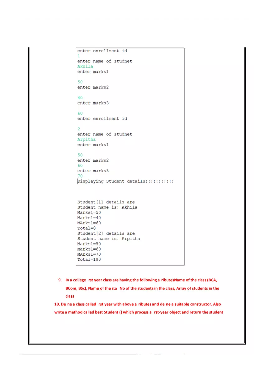 Java manual - Java Practicals Part 1 - Page 13