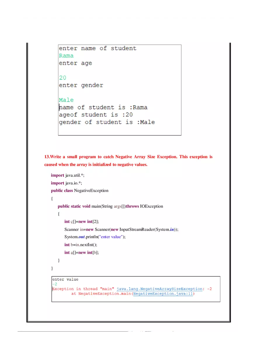 Java manual - Java Practicals Part 1 - Page 6