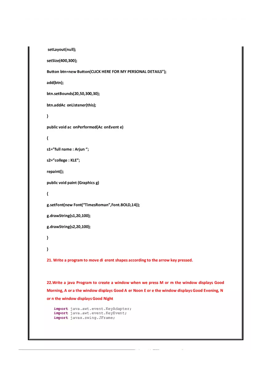 Java manual - Java Practicals Part 2 - Page 8