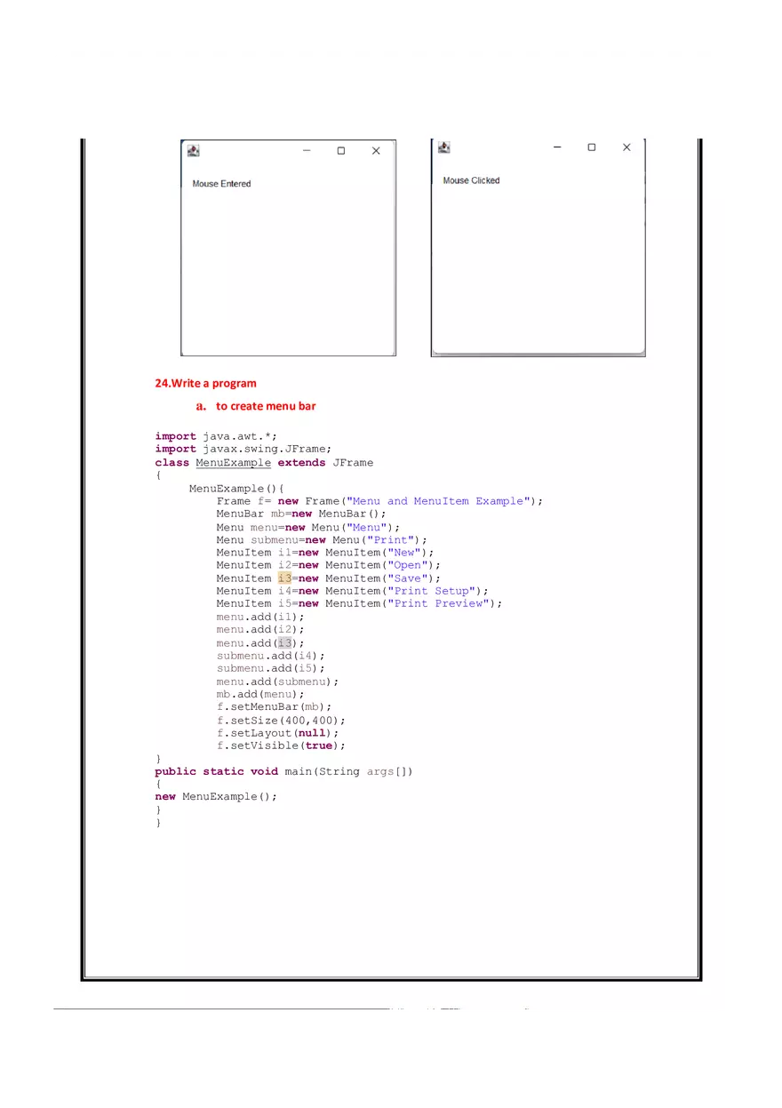 Java manual - Java Practicals Part 2 - Page 11