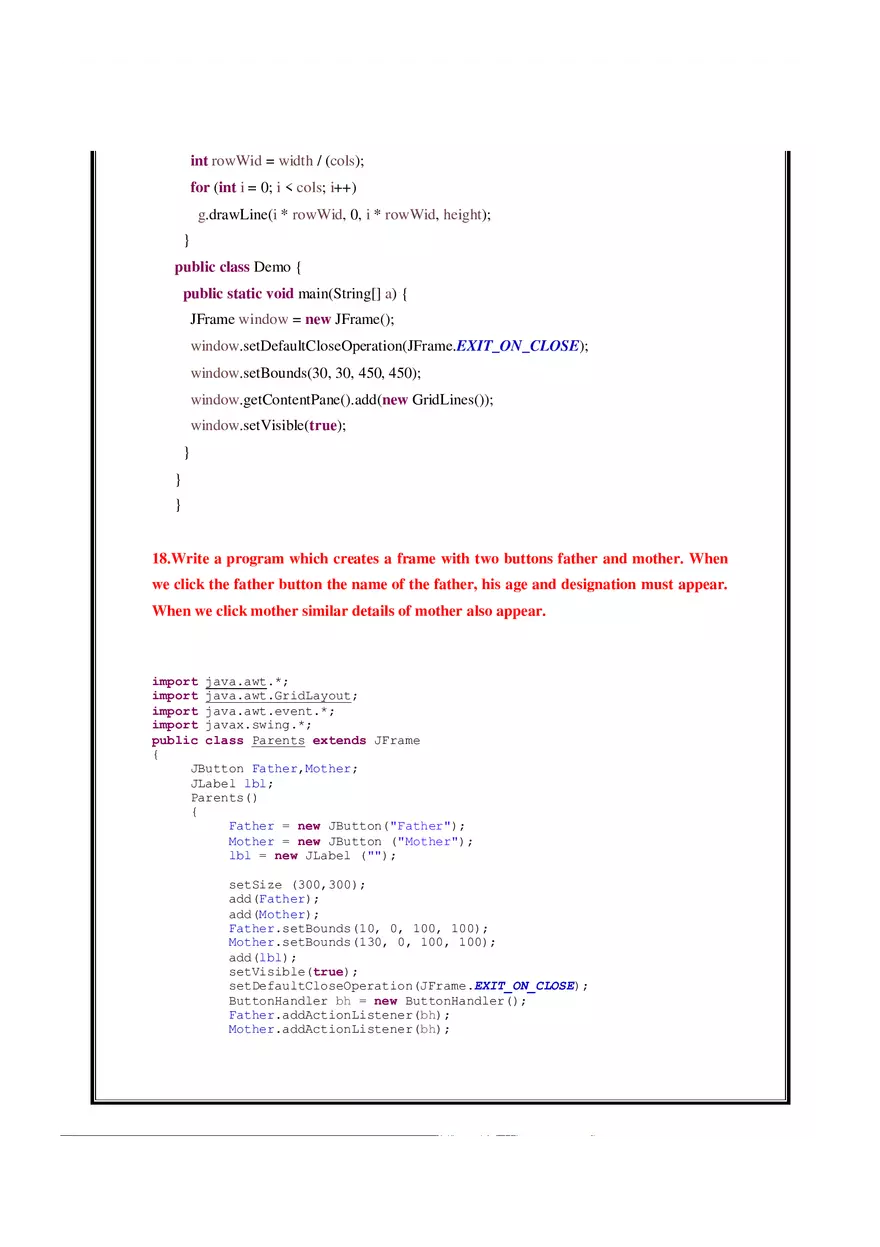 Java manual - Java Practicals Part 2 - Page 5