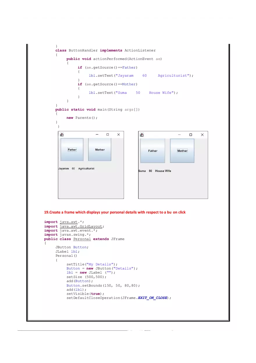 Java manual - Java Practicals Part 2 - Page 6