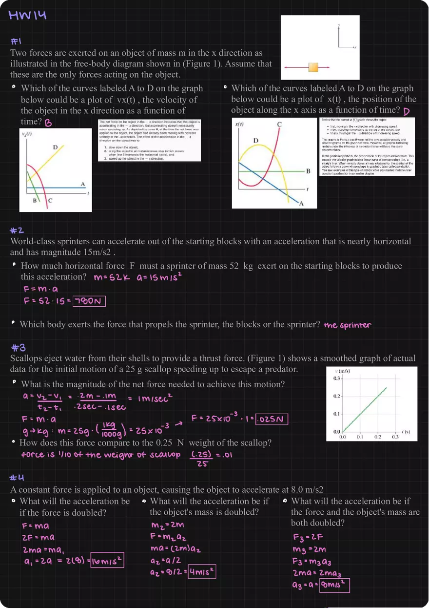 Two Forces are Exerted Homework - Page 1