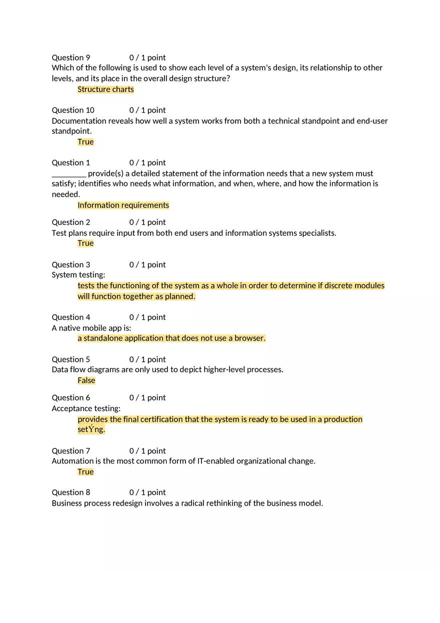 Systems Analysis Test - Page 5
