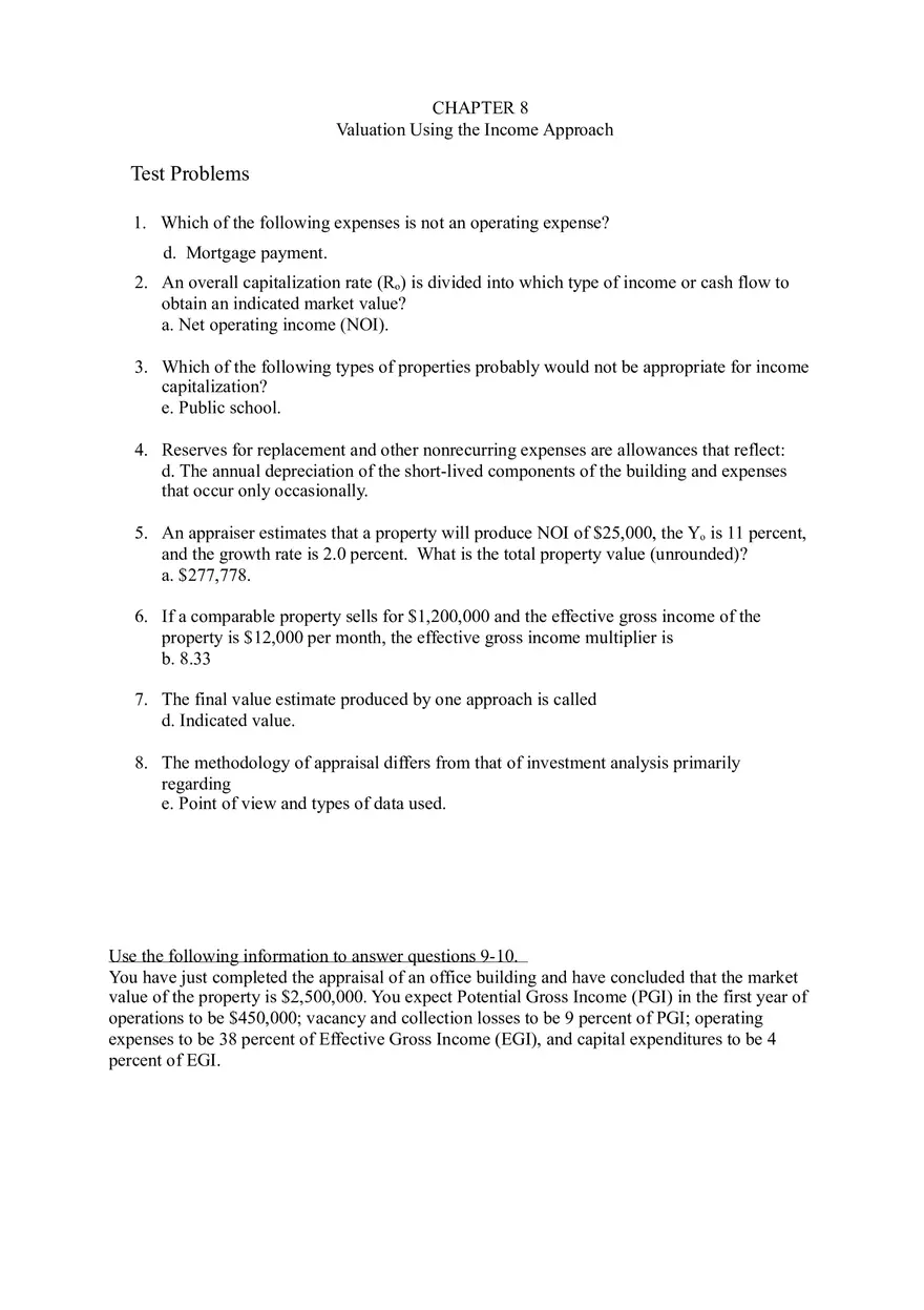 Real Estate Chapter 8 - Page 1