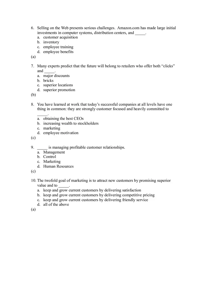 Managing Profitable Customer Relationships Part 1 - Page 2