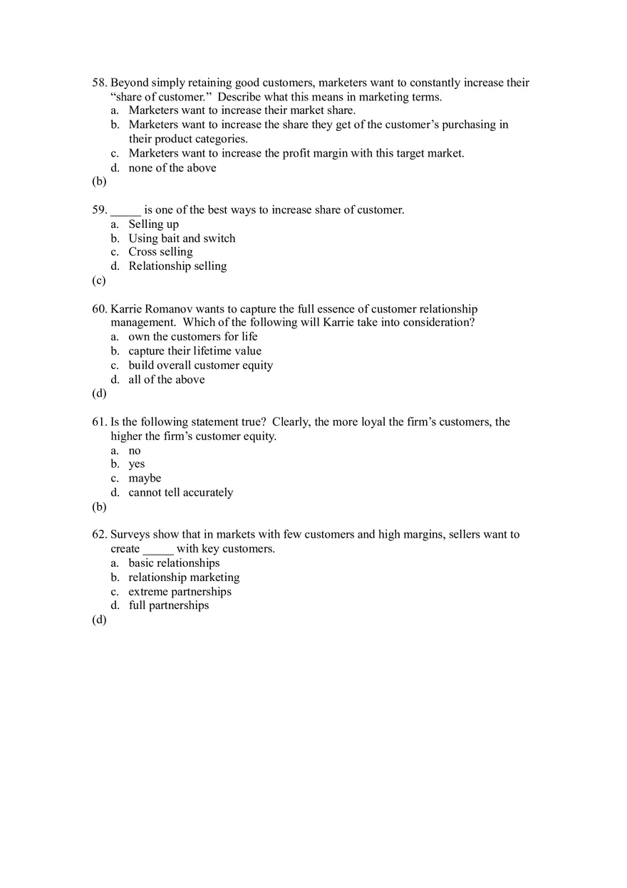 Managing Profitable Customer Relationships Part 1 - Page 4