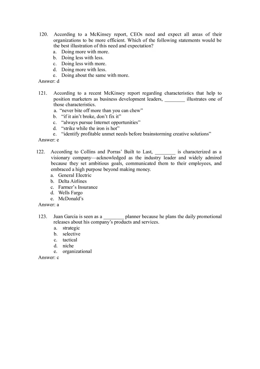 Developing Marketing Strategies and Plans Part 3 - Page 3