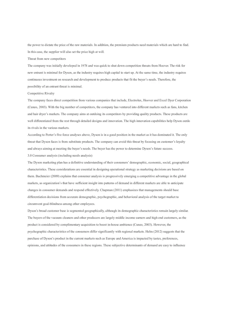 Dyson Market Plan - Page 12