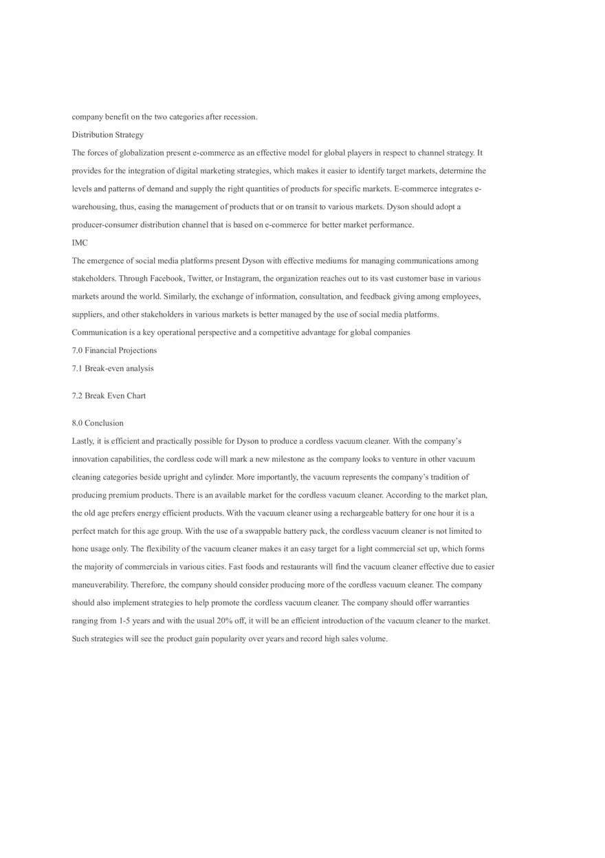 Dyson Market Plan - Page 5