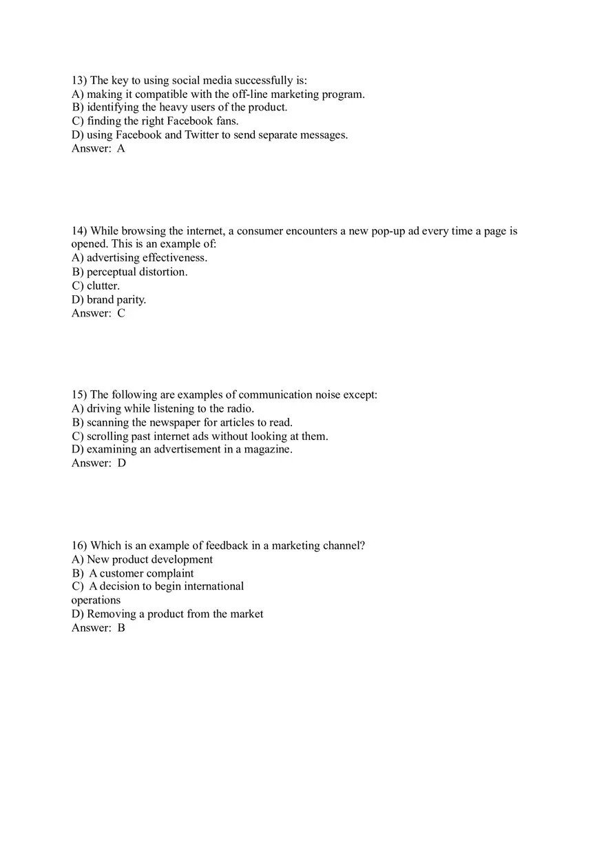 Integrated Marketing Communications - 56 Answers - Page 7