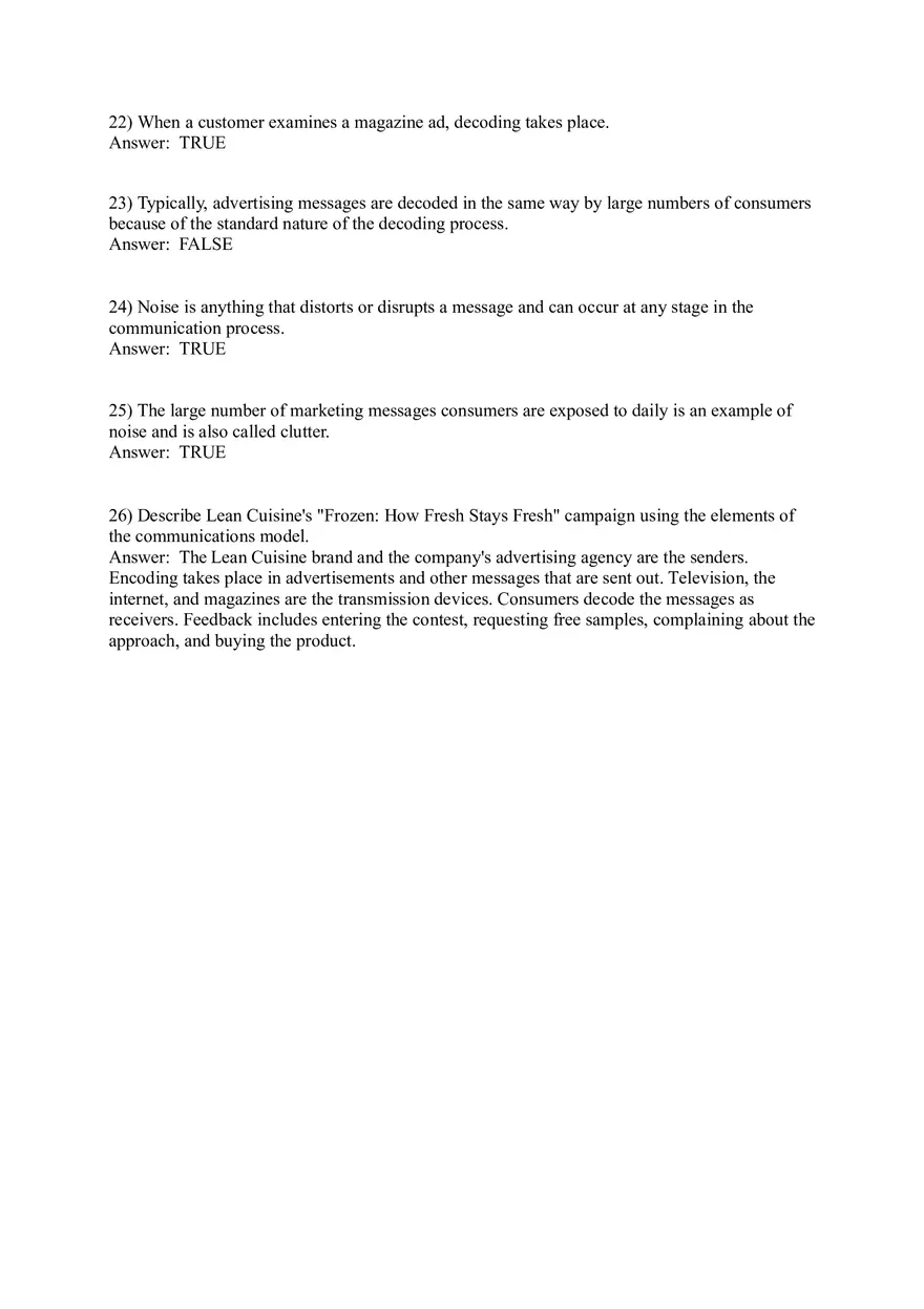 Integrated Marketing Communications - 56 Answers - Page 9