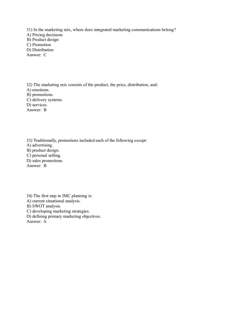 Integrated Marketing Communications - 56 Answers - Page 11