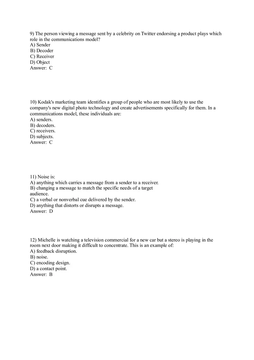 Integrated Marketing Communications - 56 Answers - Page 6