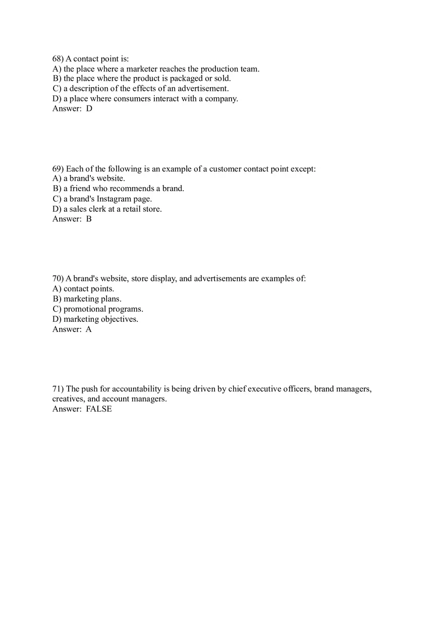 Integrated Marketing Communications 57-114 Answers - Page 7