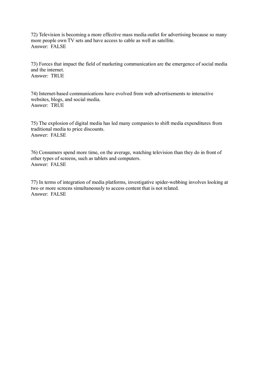Integrated Marketing Communications 57-114 Answers - Page 8