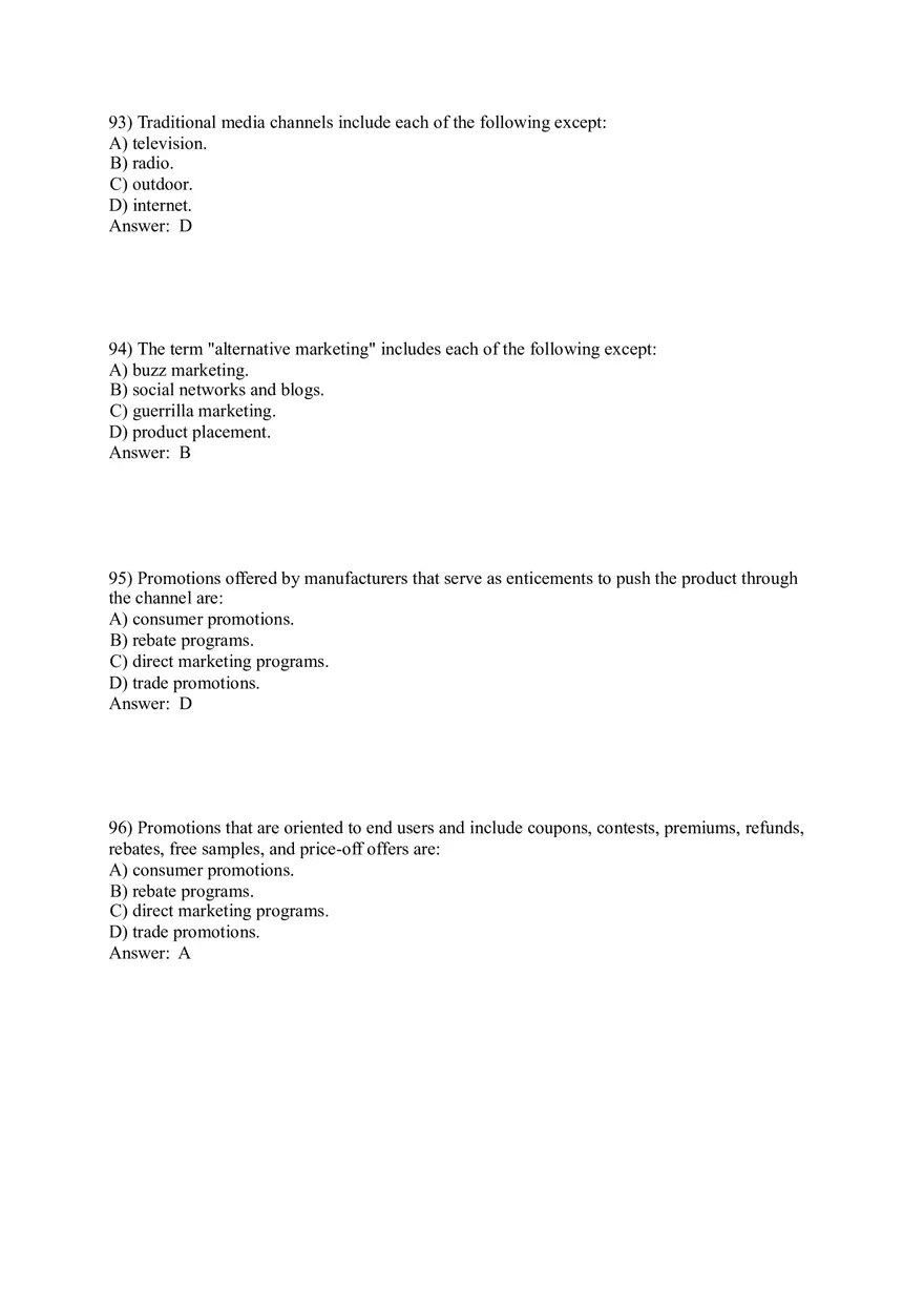 Integrated Marketing Communications 57-114 Answers - Page 12