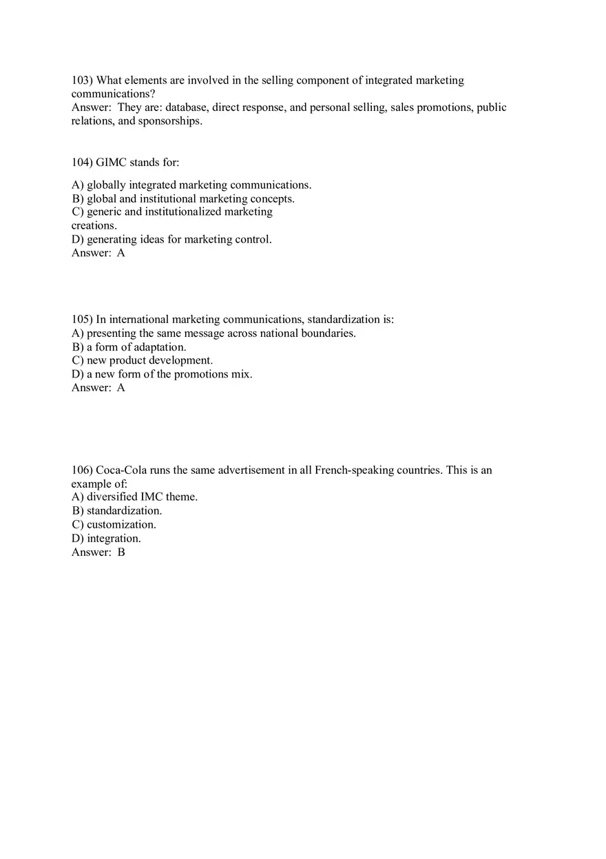 Integrated Marketing Communications 57-114 Answers - Page 3
