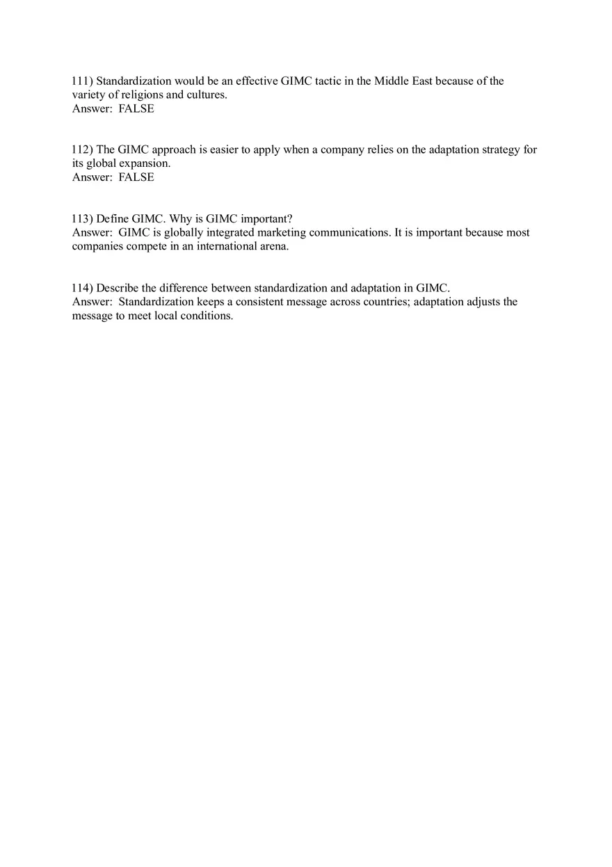 Integrated Marketing Communications 57-114 Answers - Page 5