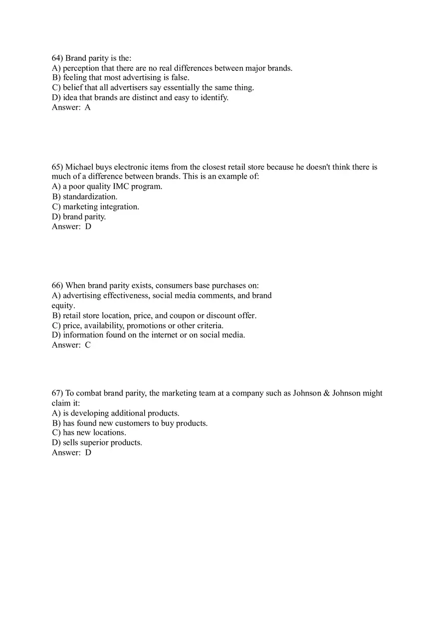Integrated Marketing Communications 57-114 Answers - Page 6
