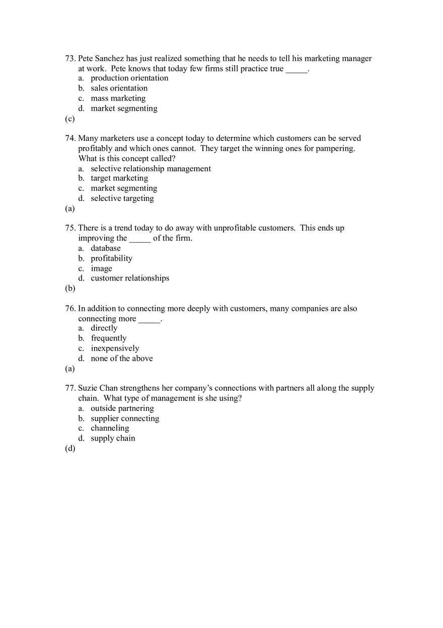 Managing Profitable Customer Relationships Part 2 - Page 4