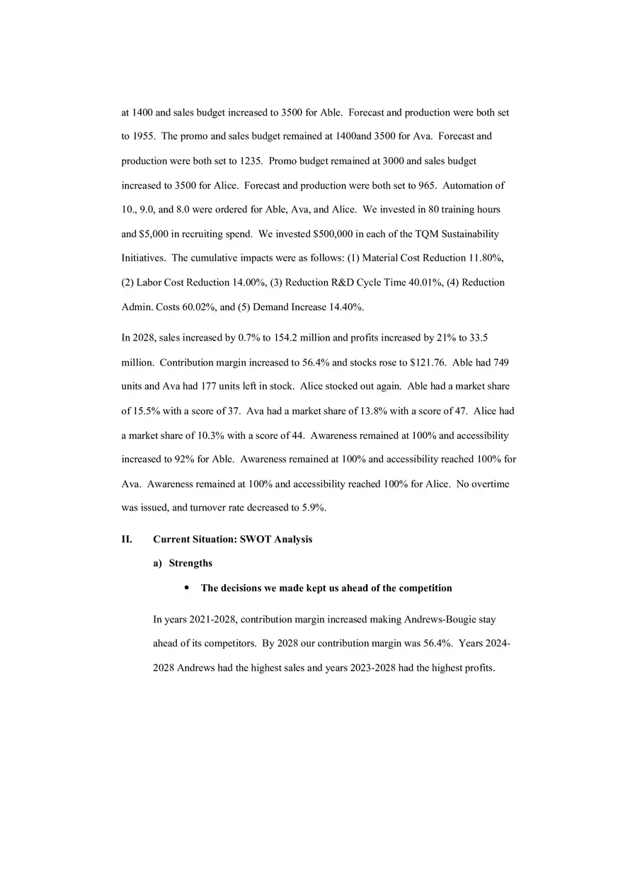 Final Project Company Performance Summary - Page 13