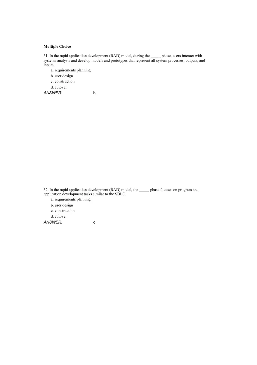 Chapter 04 Requirements Engineering Answer Key 1 - Page 1