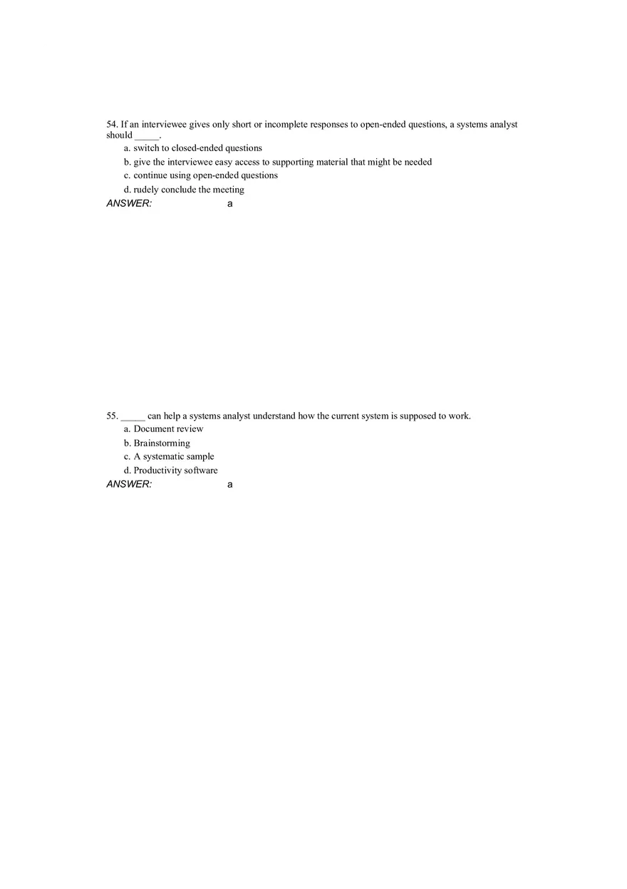 Chapter 04 Requirements Engineering Answer Key 2 - Page 1