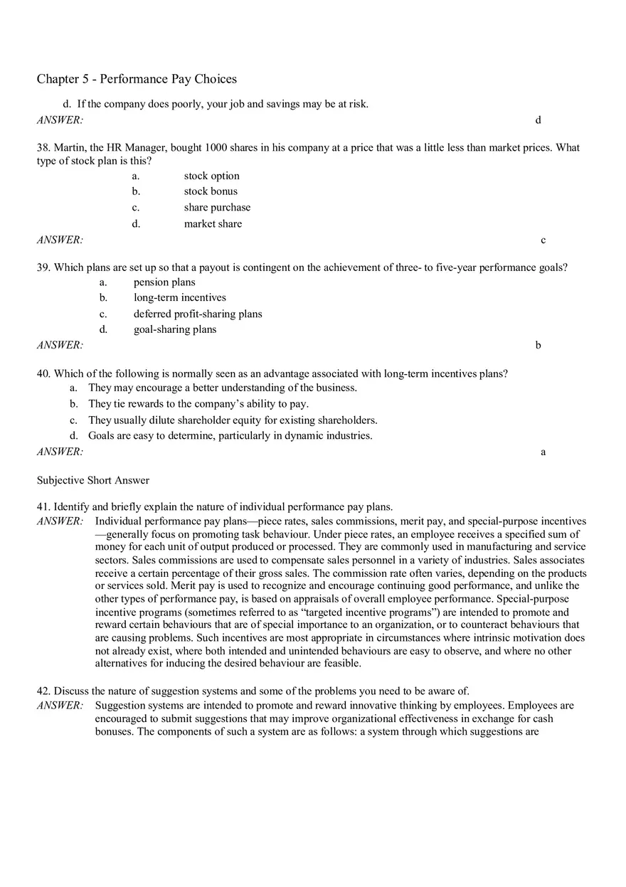 Chapter 5 Performance Pay Choices - Page 7