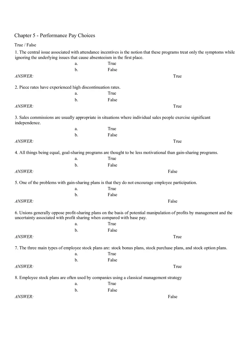 Chapter 5 Performance Pay Choices - Page 1