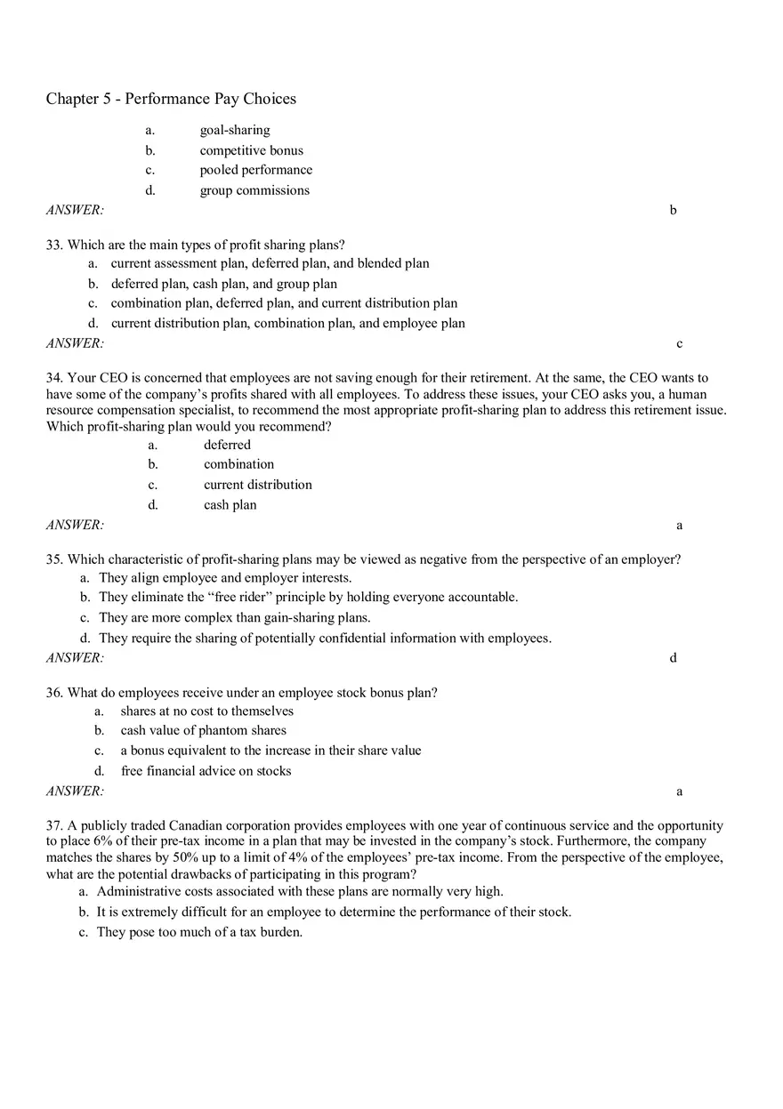 Chapter 5 Performance Pay Choices - Page 6