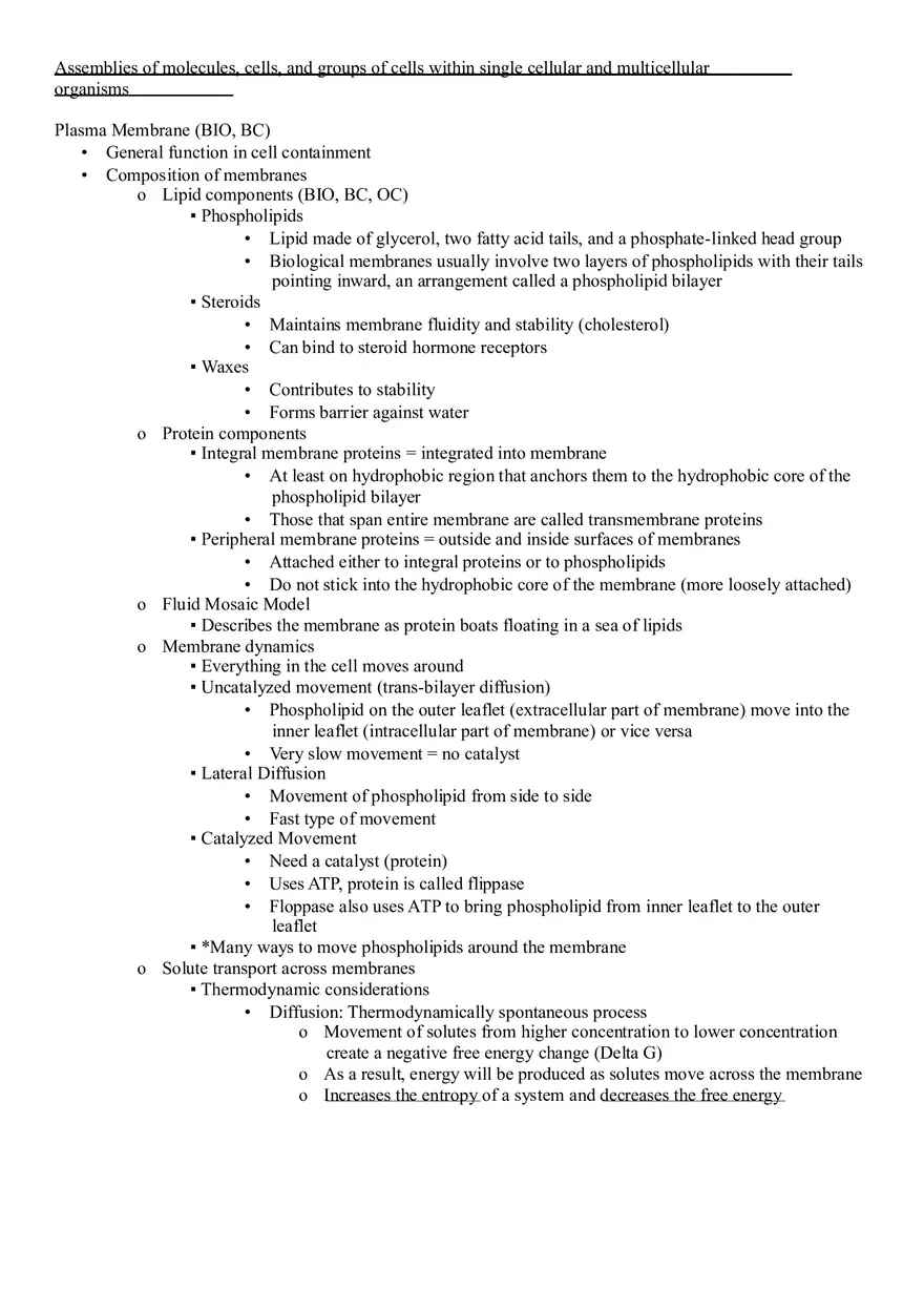 Assemblies of Molecules Cells and Groups - Page 1