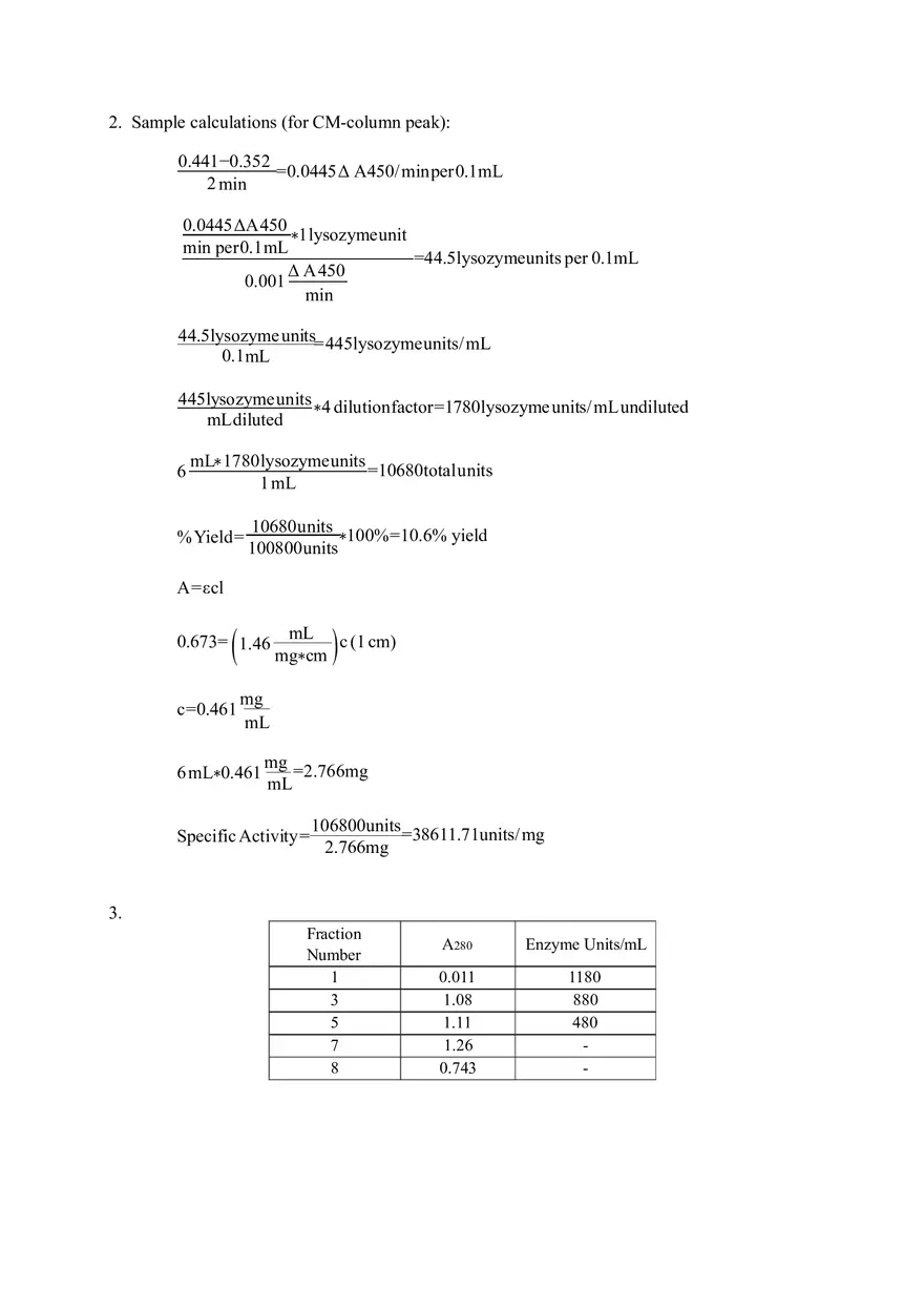 Biochem Lab 8 - Protein Purification - Page 4