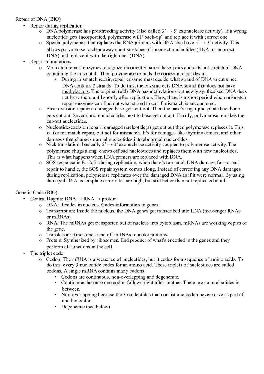 Transmission of Genetic Information - Page 5