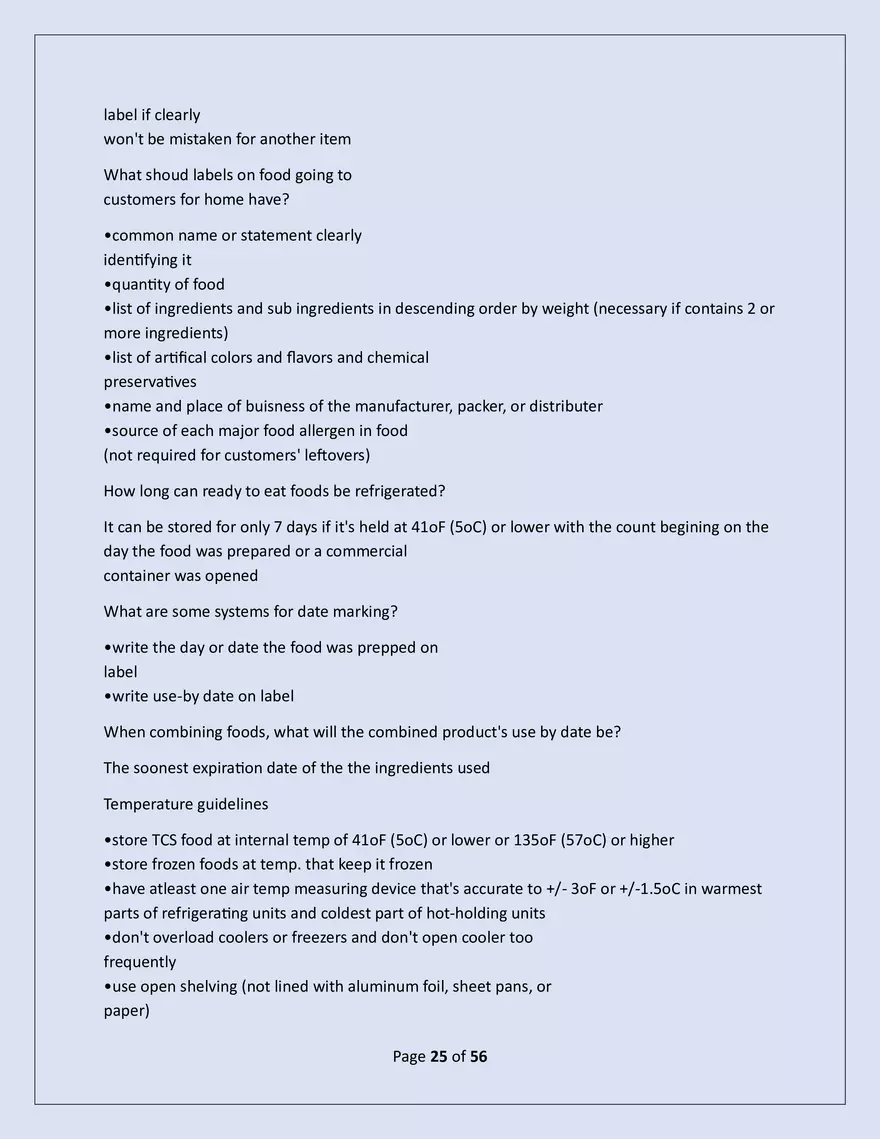 Serusafe Manager Exam 2025 - Page 18