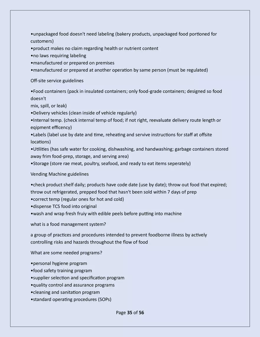 Serusafe Manager Exam 2025 - Page 29