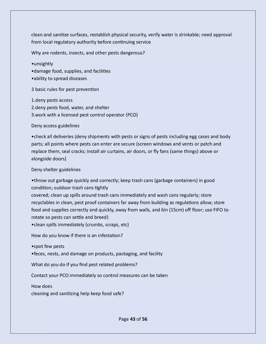 Serusafe Manager Exam 2025 - Page 38