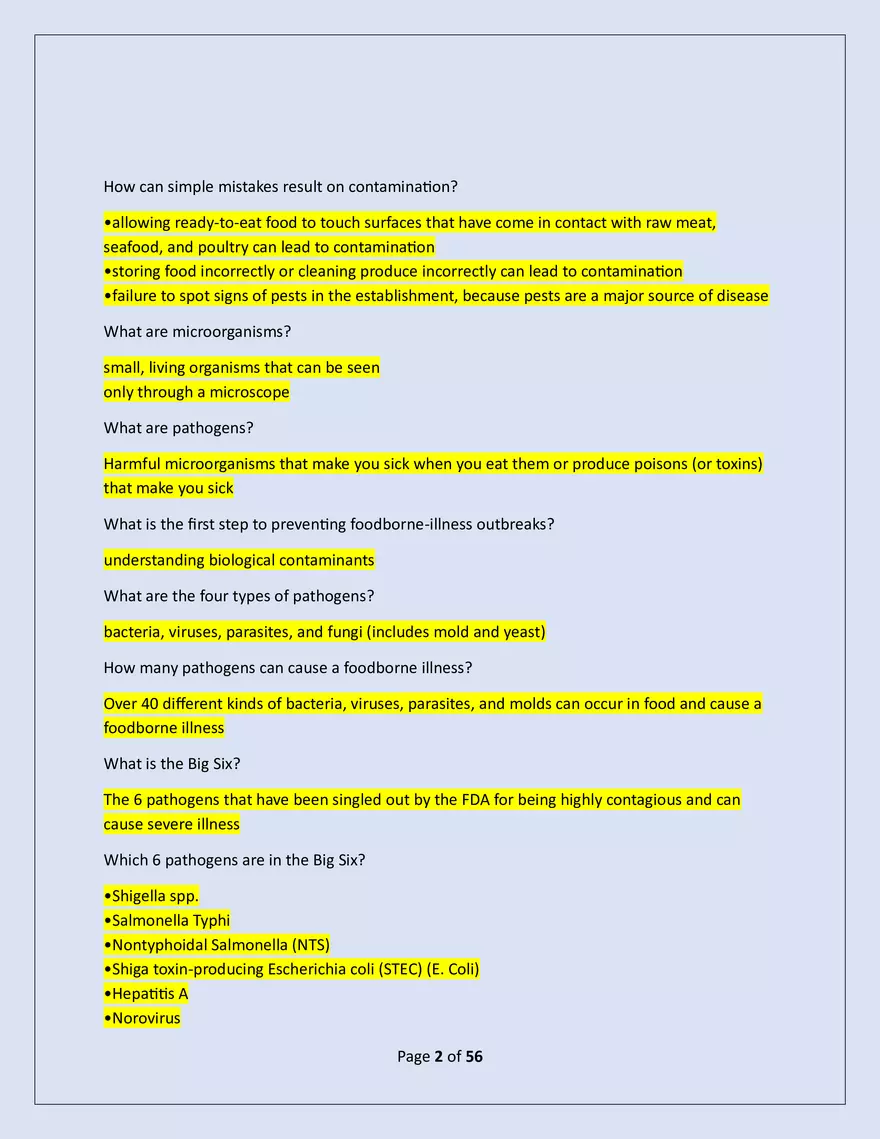 Serusafe Manager Exam 2025 - Page 2