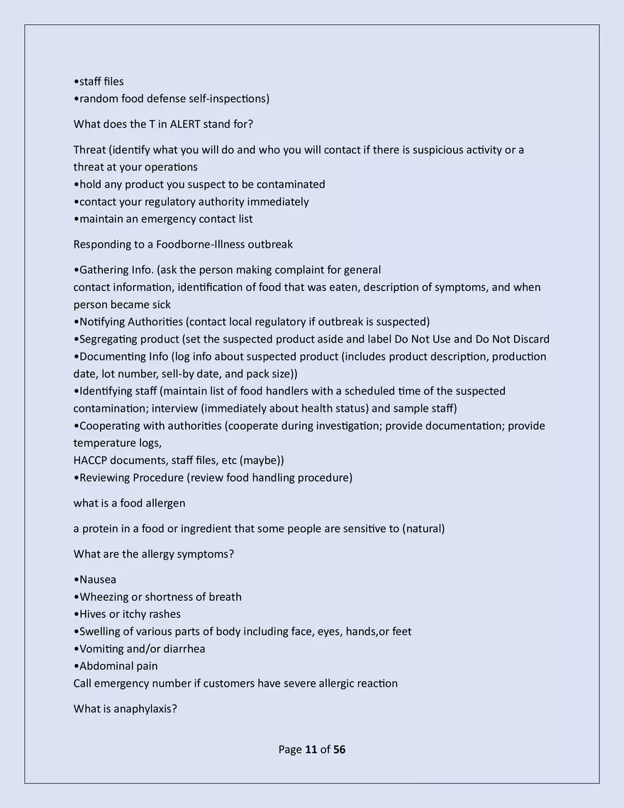 Serusafe Manager Exam 2025 - Page 3