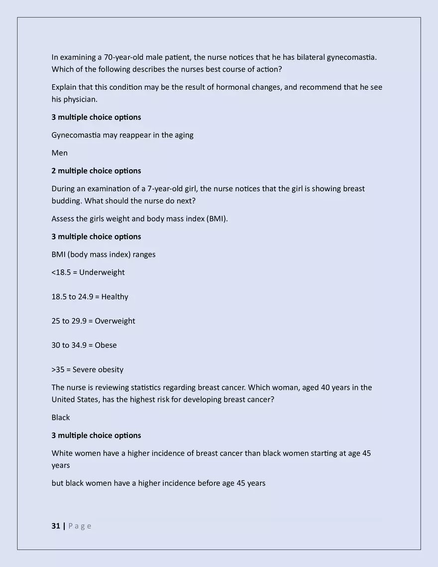 Nsg 3160 Exam 3 2025 - Page 25